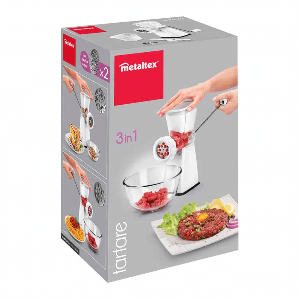 Hachoir de viande et former des desserts et des pâtes 3en1 Metaltex